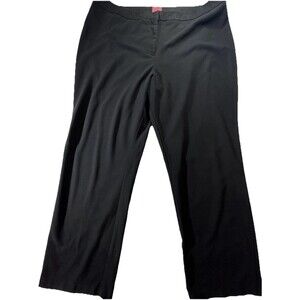 212 Collection Women’s Black Straight Leg Trousers Size 18w Classic Fit